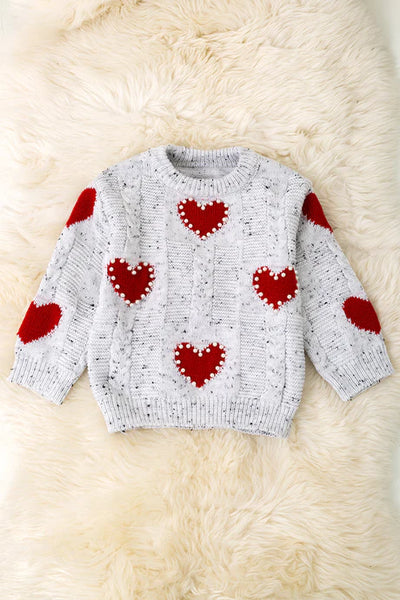 Pearl Heart Sweater