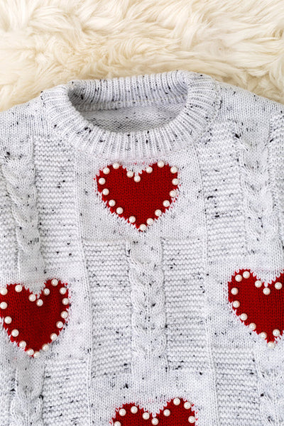Pearl Heart Sweater