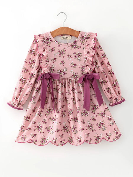 Purple Rose Bow Dress
