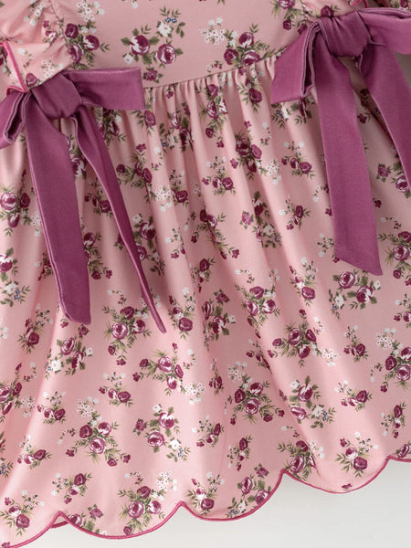 Purple Rose Bow Dress