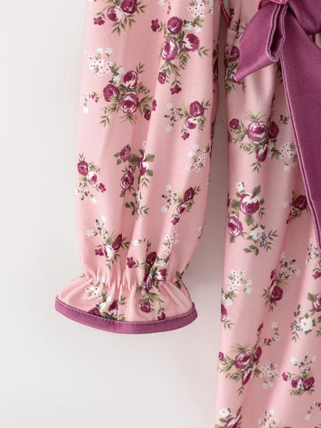 Purple Rose Bow Dress