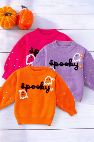 Spooky Ghost Pearl Sweater