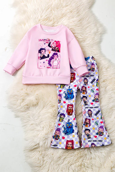 K Print Sweatshirt Bells Set
