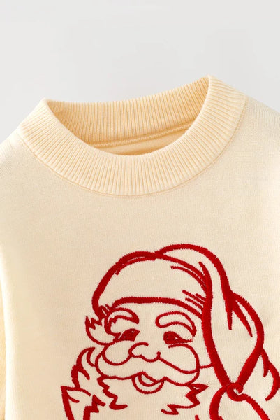 Santa Scalloped Sweater