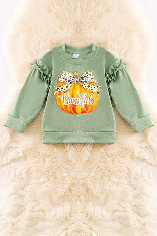 Thankful Bow Pumpkin Top