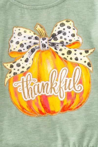 Thankful Bow Pumpkin Top
