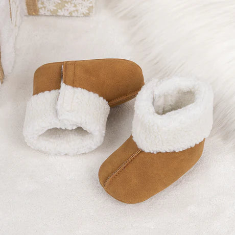 Khaki Sherpa Booties
