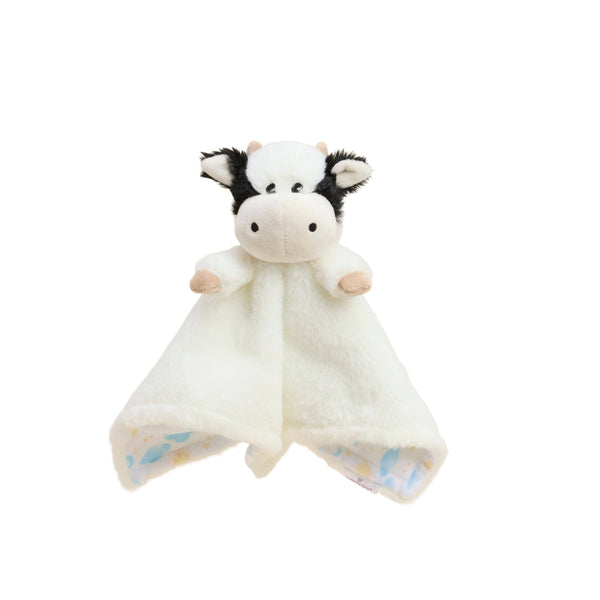 Black and White Cow Lovey Blanket Warmies