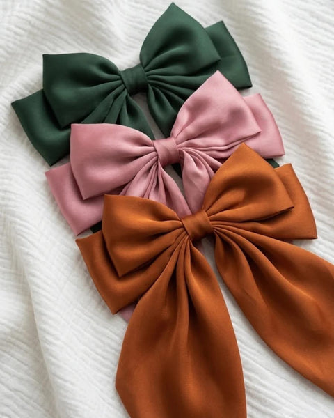 Fall Hair Bow Clips