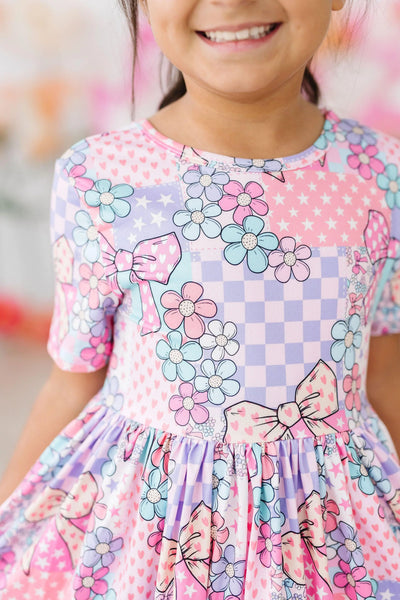 Patchwork Princess Twirl Dress