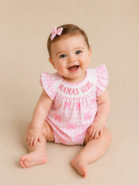 Mama's Girl Coquette Smocked Romper