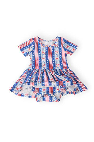 All American Girl Twirl Bodysuit
