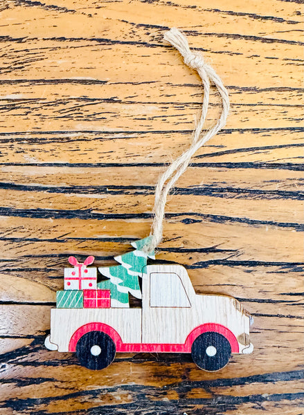 Wooden Vehicle Ornaments