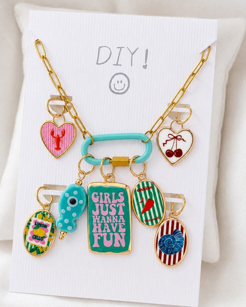 DIY Interchangeable Charm Necklace