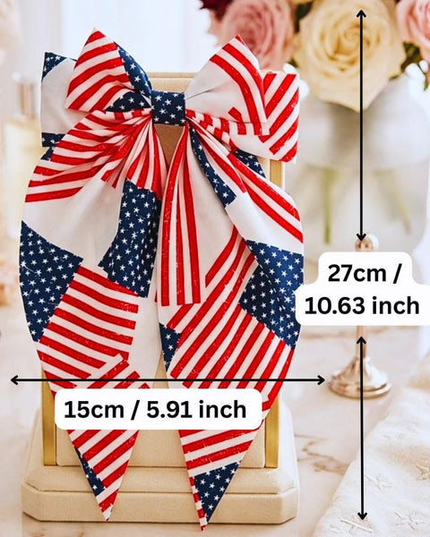 Patriotic Hair Bow Clips
