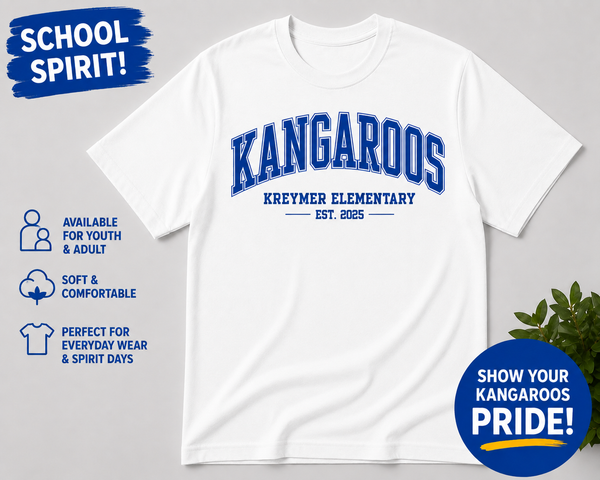 KE Kangaroos Est 2025 TShirt (Youth)