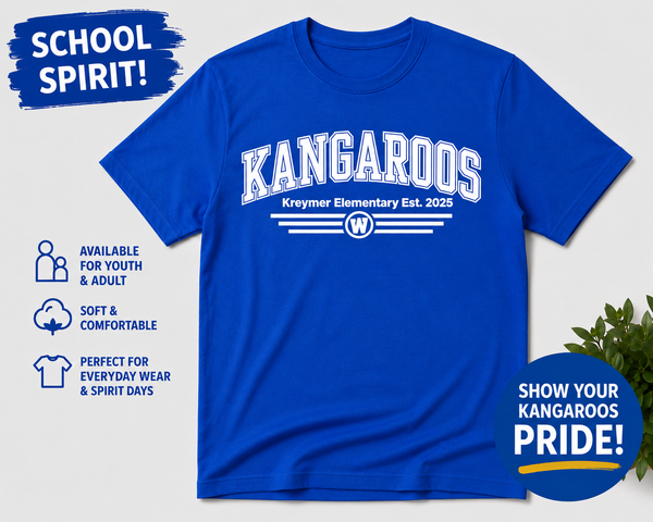 KE Kangaroos W Est 2025 TShirt (Adult)