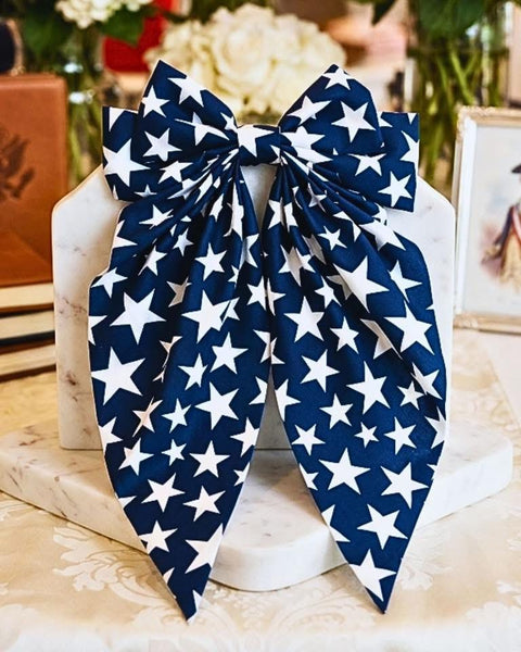 Patriotic Hair Bow Clips