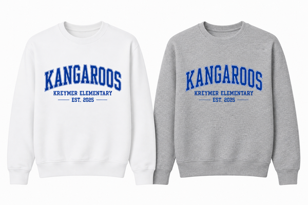 KE Kangaroos Est 2025 Crewneck (Youth)