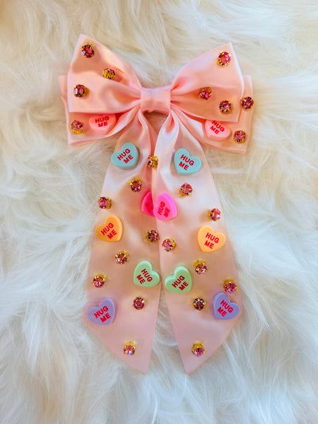 Conversation Heart Hair Clip