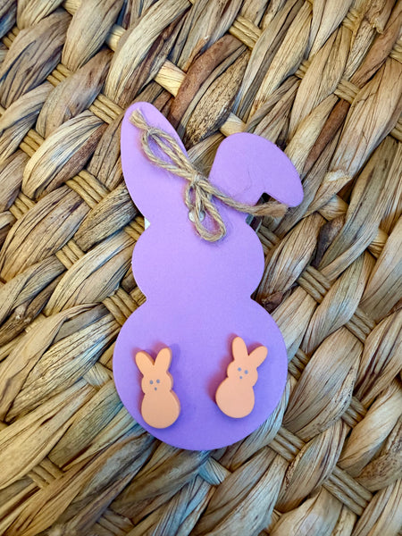 Marshmellow Bunny Stud Earrings