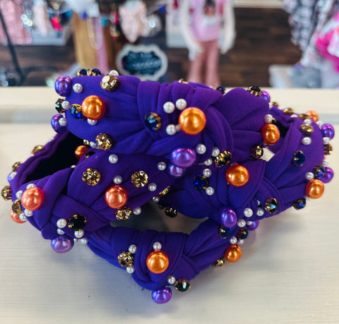 Purple Multi Bling Headband