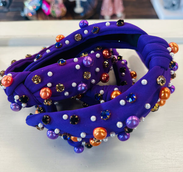 Purple Multi Bling Headband