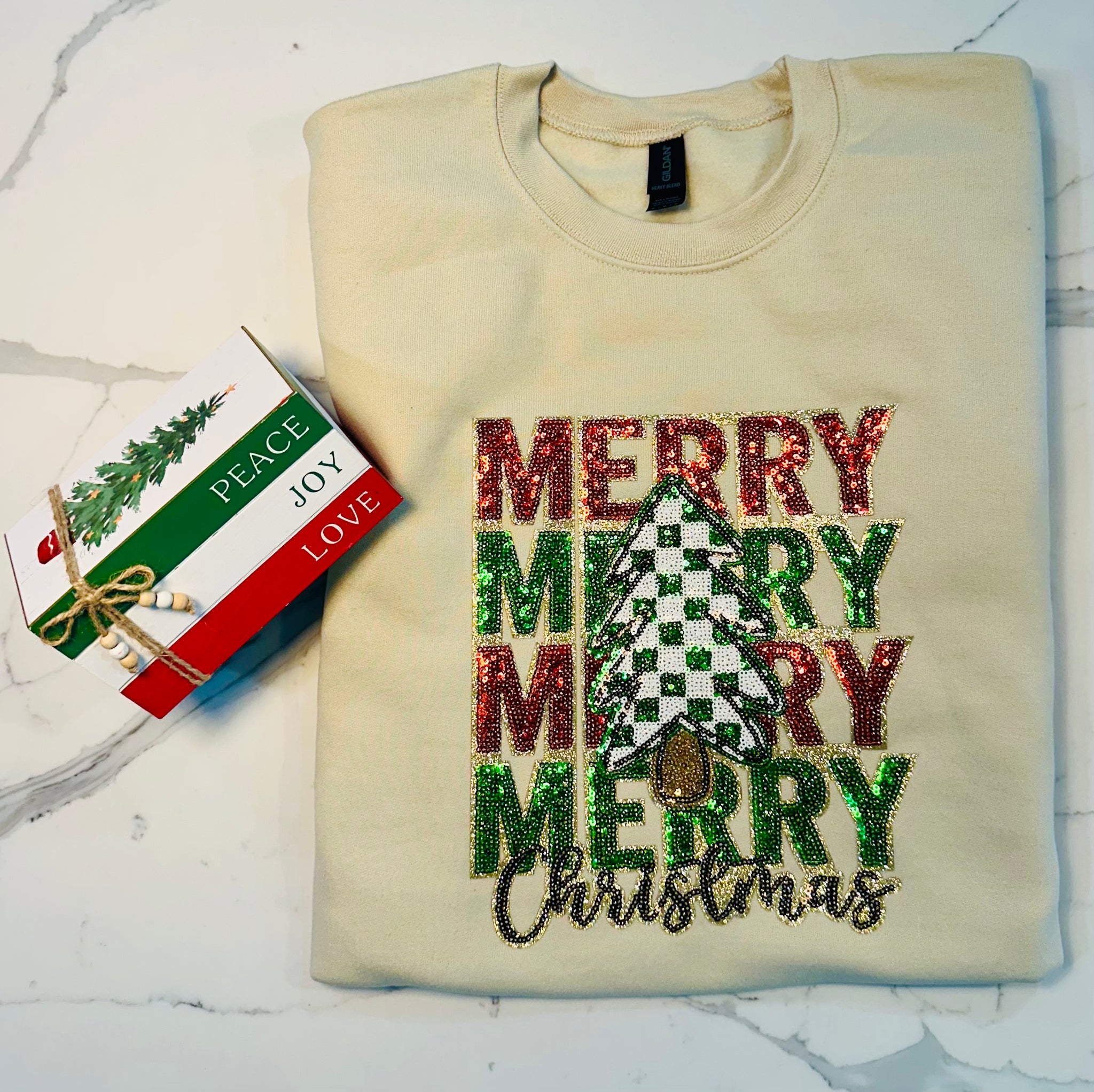 Merry Christmas Sparkle Sweatshirt
