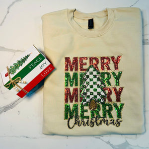 Merry Christmas Sparkle Sweatshirt