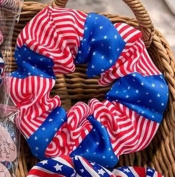 Patriotic Hair Scrunchies