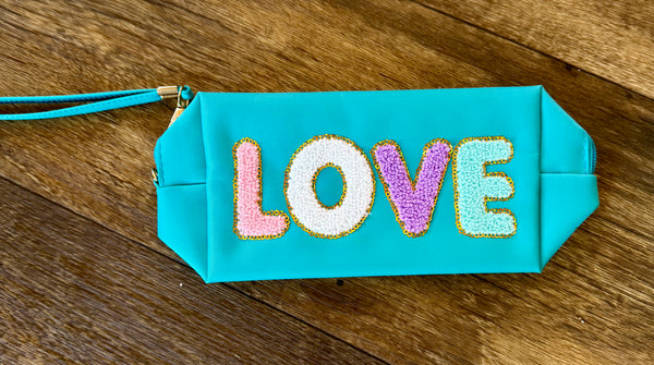 LOVE Patch Wristlet