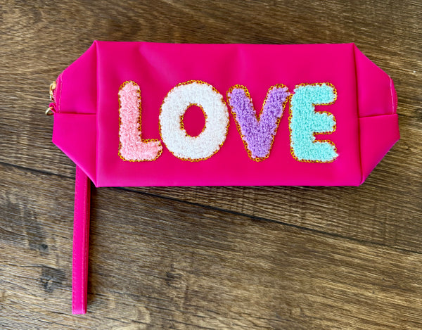 LOVE Patch Wristlet