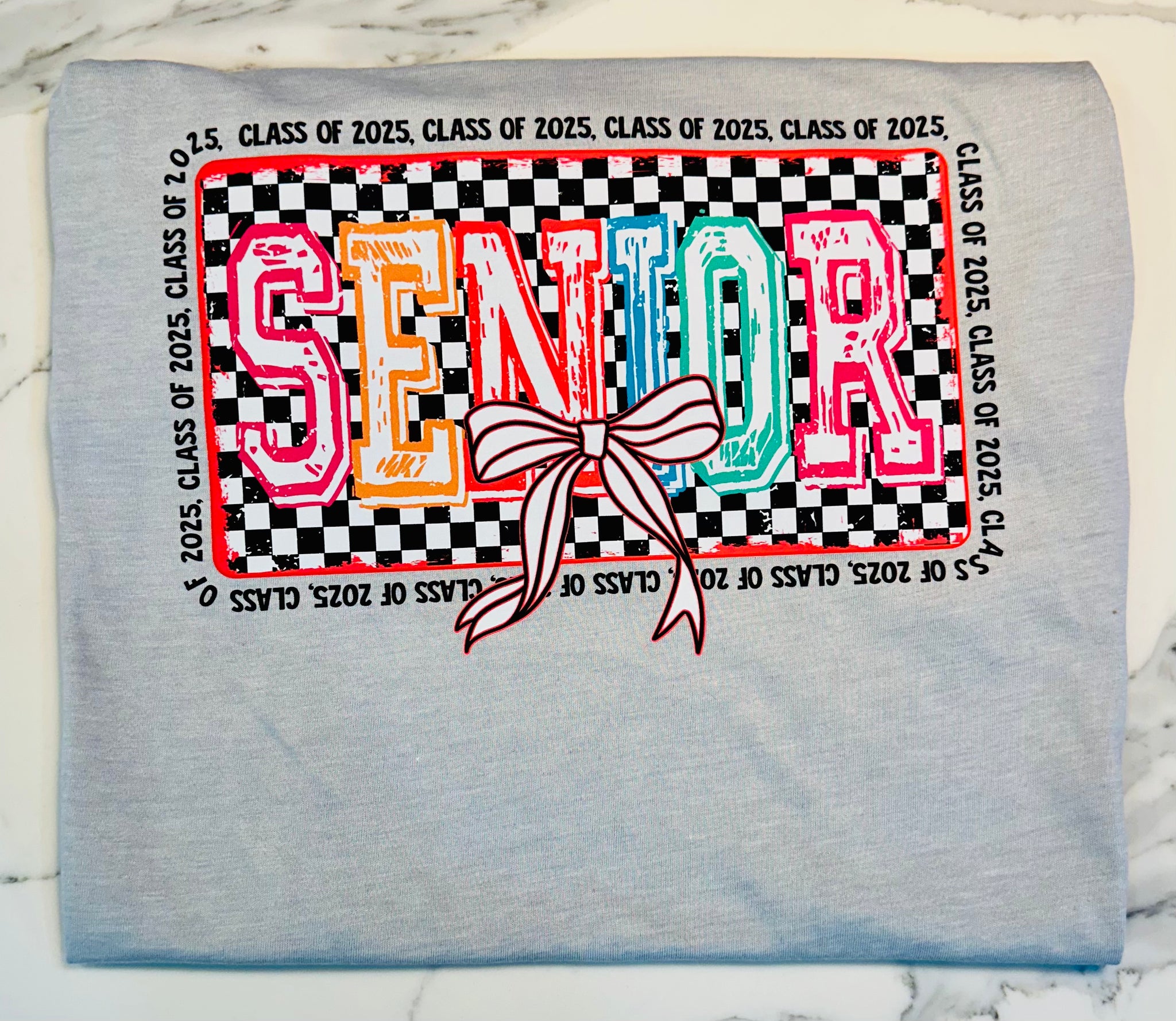 Checkered Senior 2025 Tee