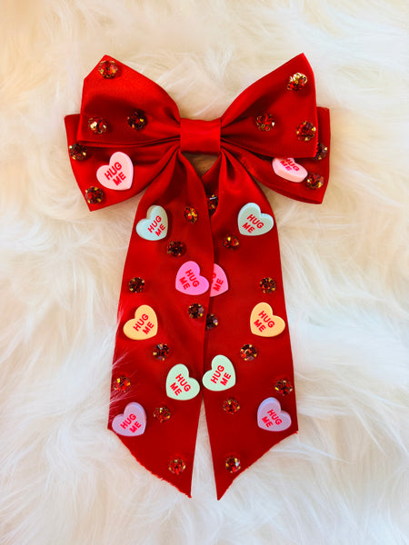 Conversation Heart Hair Clip