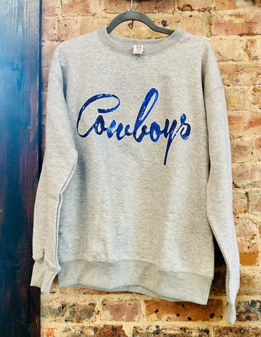 Cowboys Sequin Sweatshirt