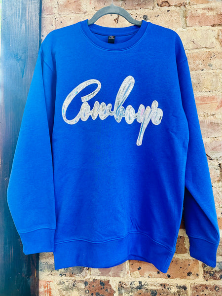 Cowboys Sequin Sweatshirt