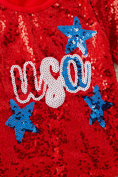 USA Sequin Top