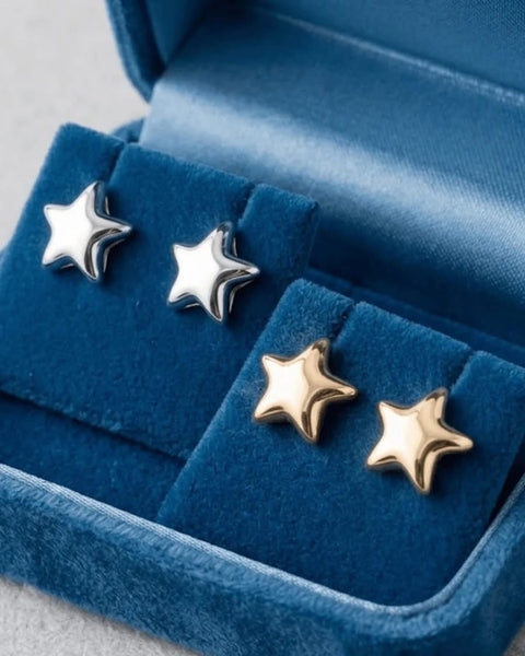 Patriotic Star Stud Earrings