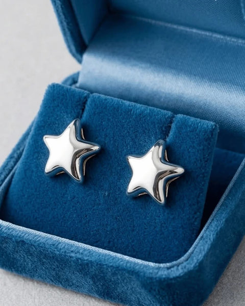Patriotic Star Stud Earrings