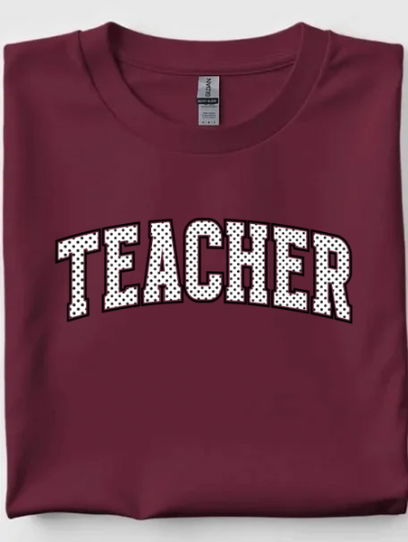 Teacher Dotted Tee