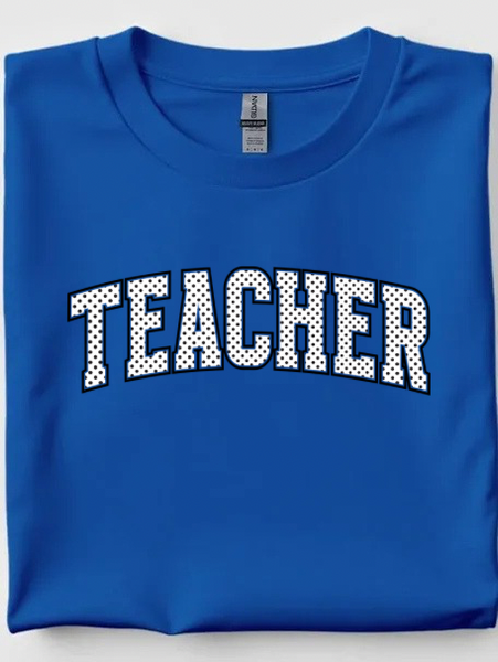Teacher Dotted Tee