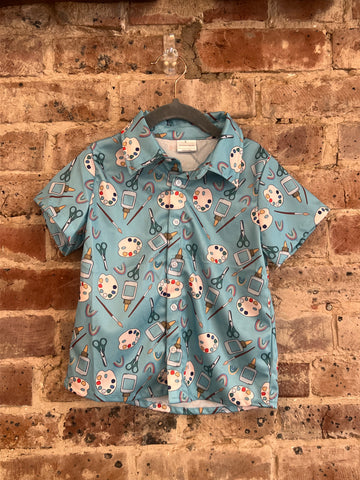 Watercolor Button Shirt