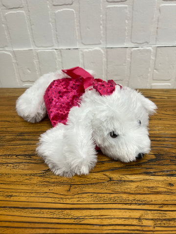 Puppy Sequin Zip Bag