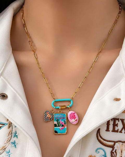 DIY Interchangeable Charm Necklace