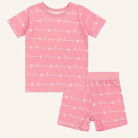 Pink Love PJ Set