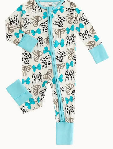 Blue Bow Zippie