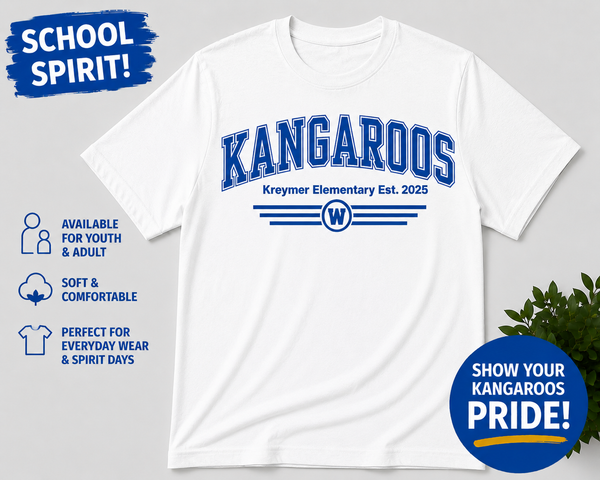 KE Kangaroos W Est 2025 TShirt (Adult)