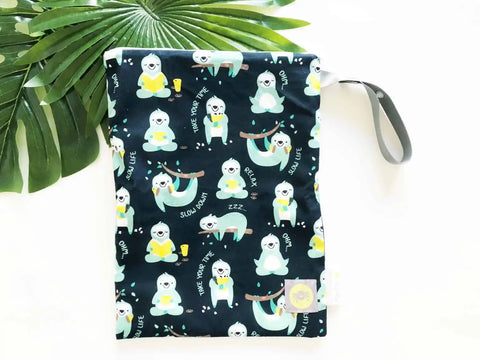 Itzy Ritzy Travel Happens Sloth Wet Bag (Large)