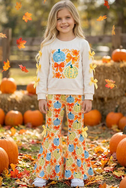 Bows & Pumpkins Bells Set