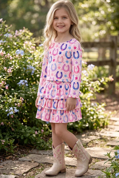 Horseshoes Stars & Bows Skort Set